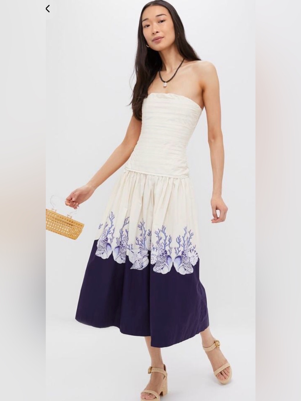 Carolina K Shell Cream Malla Dress
